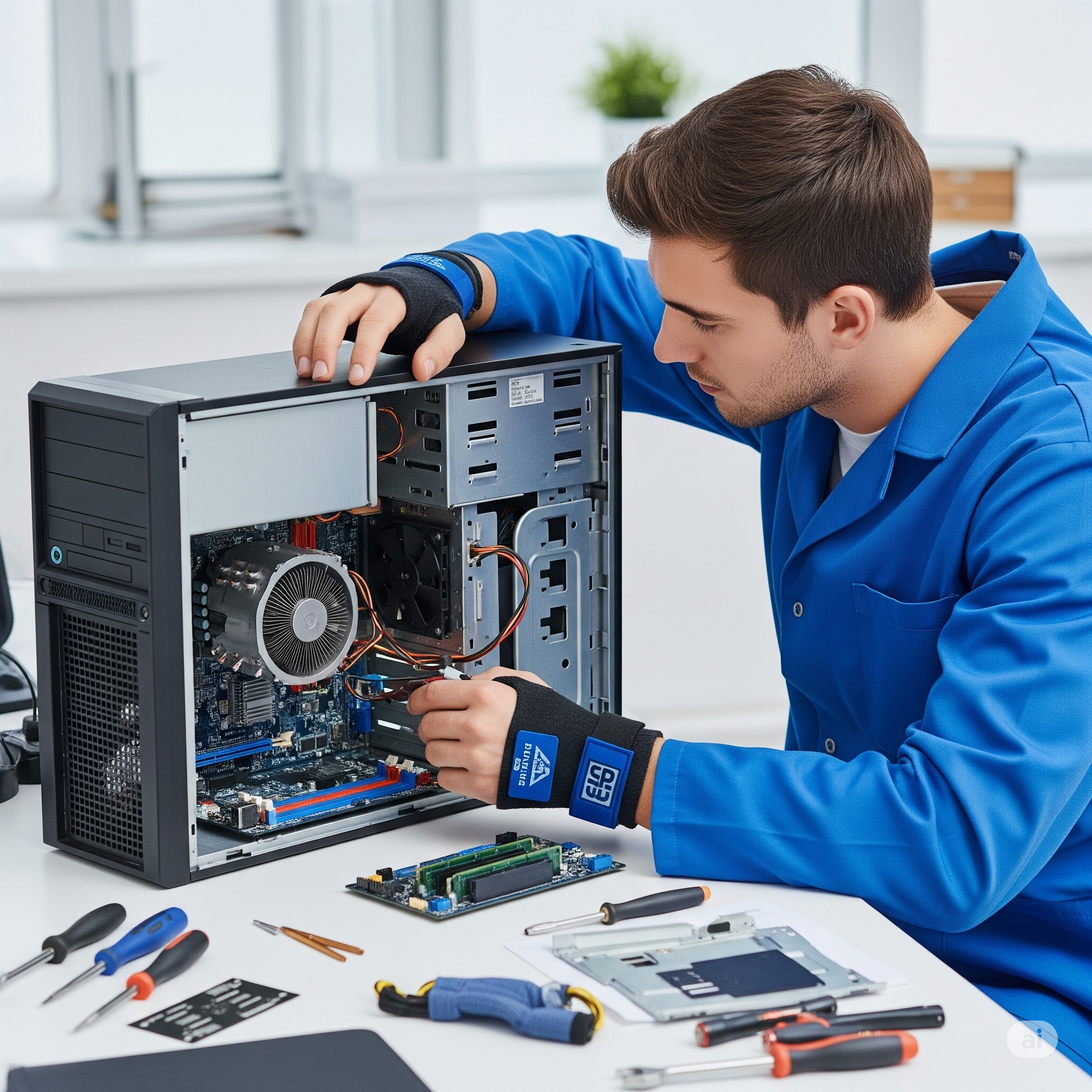Reparación y mantenimiento de computadoras