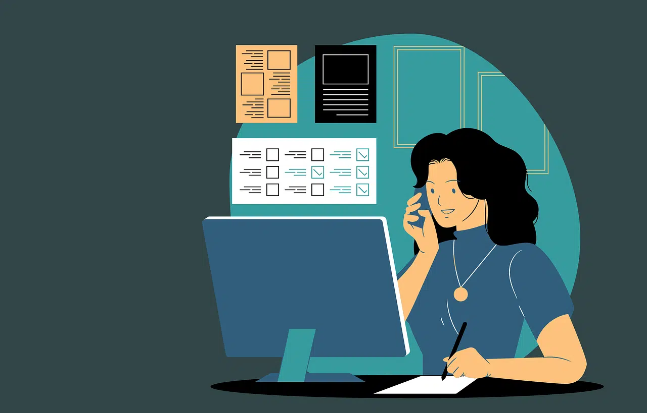 Asistente administrativo en reunión